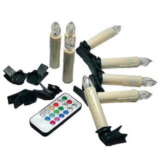 Christmas LED Taper Candle With Remote Control CA107