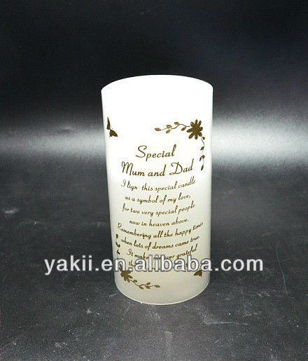 Flameless LED Wax Candle Printed Love Letter CA154