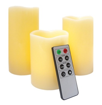 Flameless LED Wax Candle With 8keys Remote Control CA8133