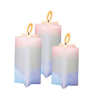 Inductive Color Change LED Star Wax Candle CA9116H