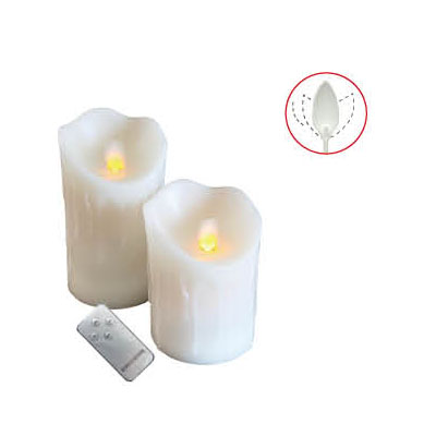 LED Dancing Wick Drip Wax Candle CA9128R