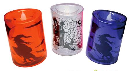 Color Changing Halloween Plastic LED Candle CA113