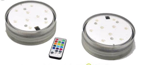 Submersible LED Light With 18Keys Remote Control CA003